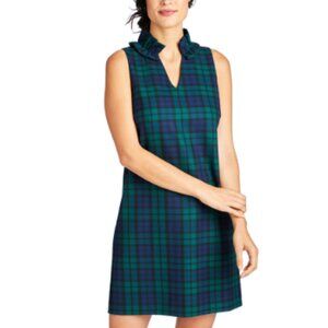 Vineyard Vines Green and Blue Plaid Mini Dress Size 6